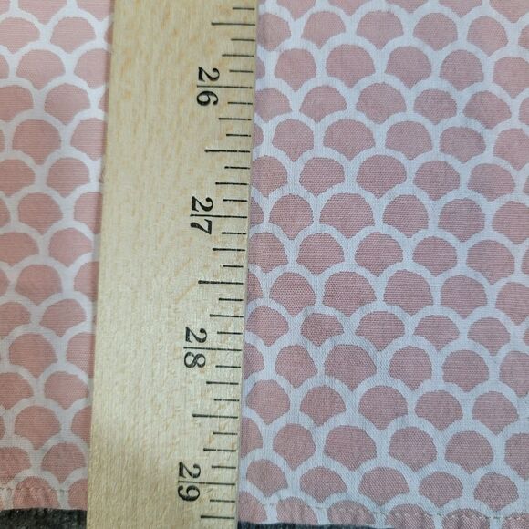 Faherty Playa Fish Scale Men's Short Sleeve Shirt Size XL Rose Geometric Patrern - Picture 10 of 11